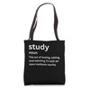 study definition for college student and teachers Tote Bag