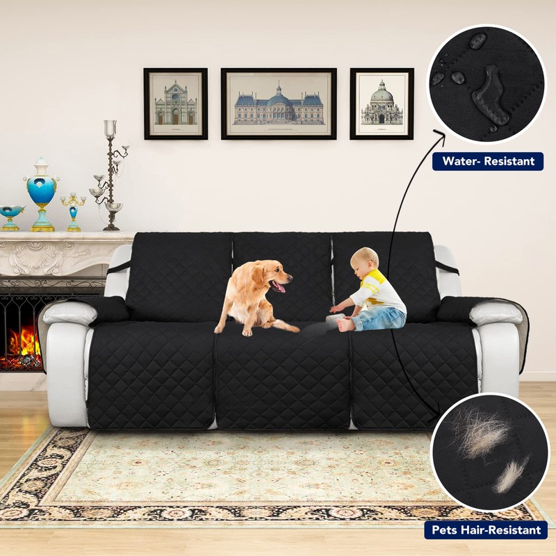PureFit Water Resistant Reversible Sofa Covers for Reclining Sofa 3