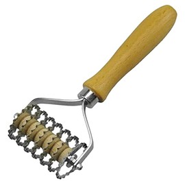 ELETTRO CENTER Art.143 Tagliapasta 7 dentate, Stainless Steel Blades, Brown