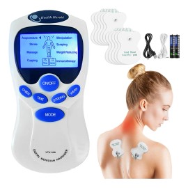 Electroestimulador De Pulso Recargable 25 Modos 10 Electrodo