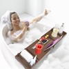 ROYAL CRAFT WOOD Luxury Bamboo Bathtub Caddy Tray, Free Soap
