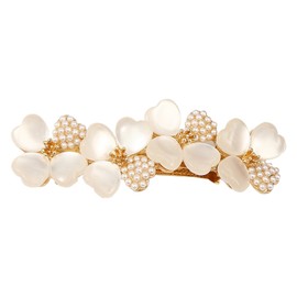 JooBsoso Pearl Hair Clip, Crystal Hairpin Flower, Elegant Hair Clip, Hair Accessory, Cute Coming-of-Age Ceremony, Kimono, Yukata, School Entrance Ceremony, Women's