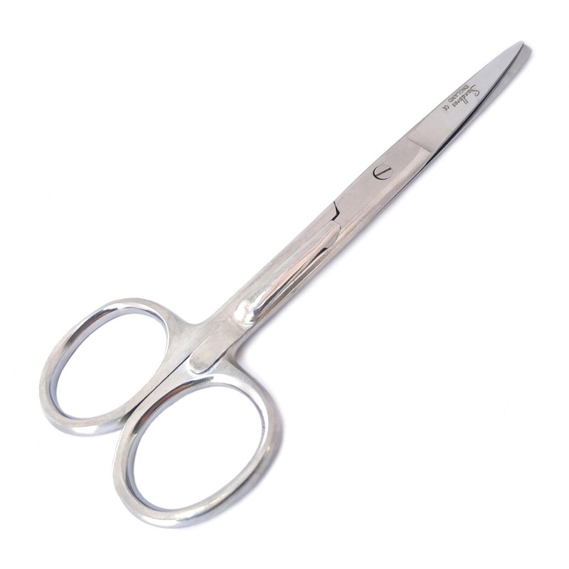 SANDBROS® - Quality Nursing Blunt/Sharp Dressing Scissors Brushed Stainless Steel