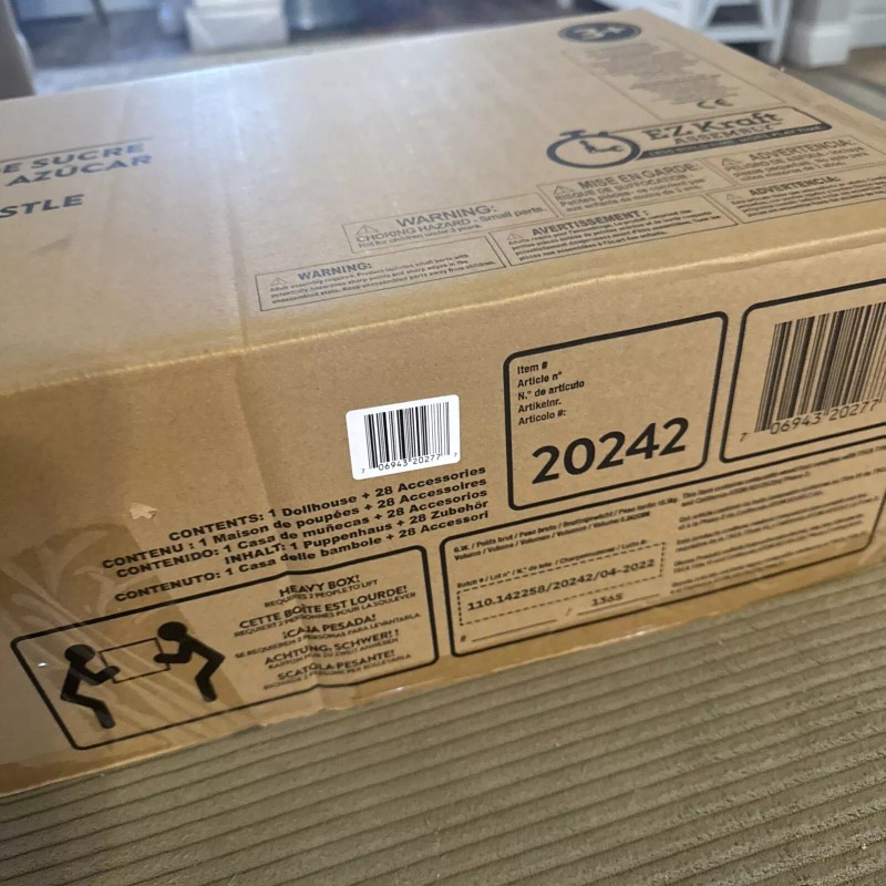 KidKraft Candy Castle Wooden Dollhouse with 28 Accessories, Ages 4