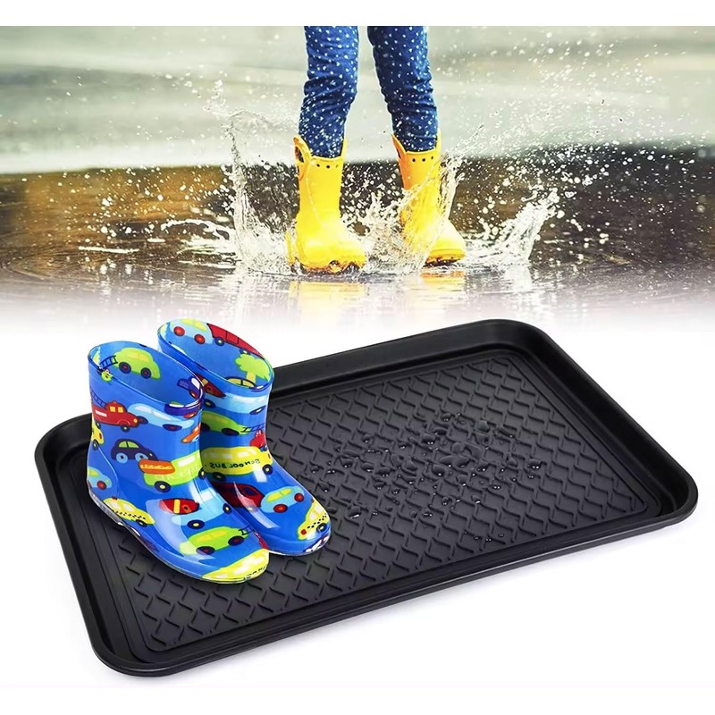 LS-LebenStil Shoe Drip Tray, Black, 60 x 40 cm, Shoe