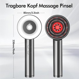 Electric Hair Oil Applicator and Scalp Massage Brush with Red Light, 3 in 1 Scalp Massager Hair Massage Brush for Hair Growth, Hair Oil Head Massage Brush for Men and Women