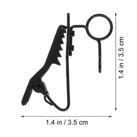 Pack of 10 Microphone Lavalier Mini Mic Lavalier Clip Collar Clip Small Wire Clips Lavalier Mic Clip Microphone Tie Clip Lavalier Microphone Holder Metal Microphone Stand Iron