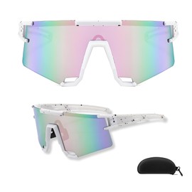 Lyivisk Fast Glasses, Cycling Glasses for Men and Women, Windproof UV 400 Bicycle Glasses, Polarised Sports Glasses for Outdoor Activities, Cycling, Climbing