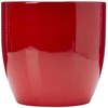 Soendgen Ceramic Flower Pot, Basel Full Colour, Clay, Bordeaux, 19