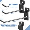 Moxweyeni 100 Pack Slatwall Hooks Panel Display Hooks Slat Board