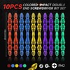 LMXMGRG Colored Impact Double End Screwdriver Bit Set 10pcs #2