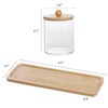 Tbestmax 10 Oz Cotton Swab/Ball/Pad Holder with Vanity Tray, Qtip