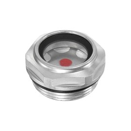 M METERXITY Air Compressor Oil Sight Glass, M30 x 1.5mm Toughened Glass No Leak Hex Oil Liquid Level Gauge Fittings W O-Ring for Air Compressor/Pump/Tank Sight Plug Window