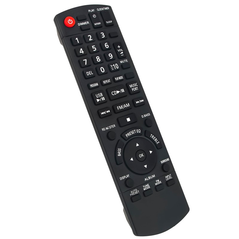 N2QAYB000555 Replacement Remote Control Suitable for Panasonic CD Stereo Micro