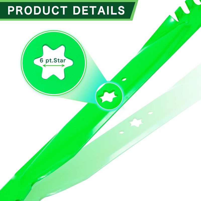 2 Pack 942-04290-X 46 inch Mower Mulching Blade for MTD