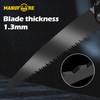 MANUFORE 180mm Folding Saw with black blade Hand Saw with