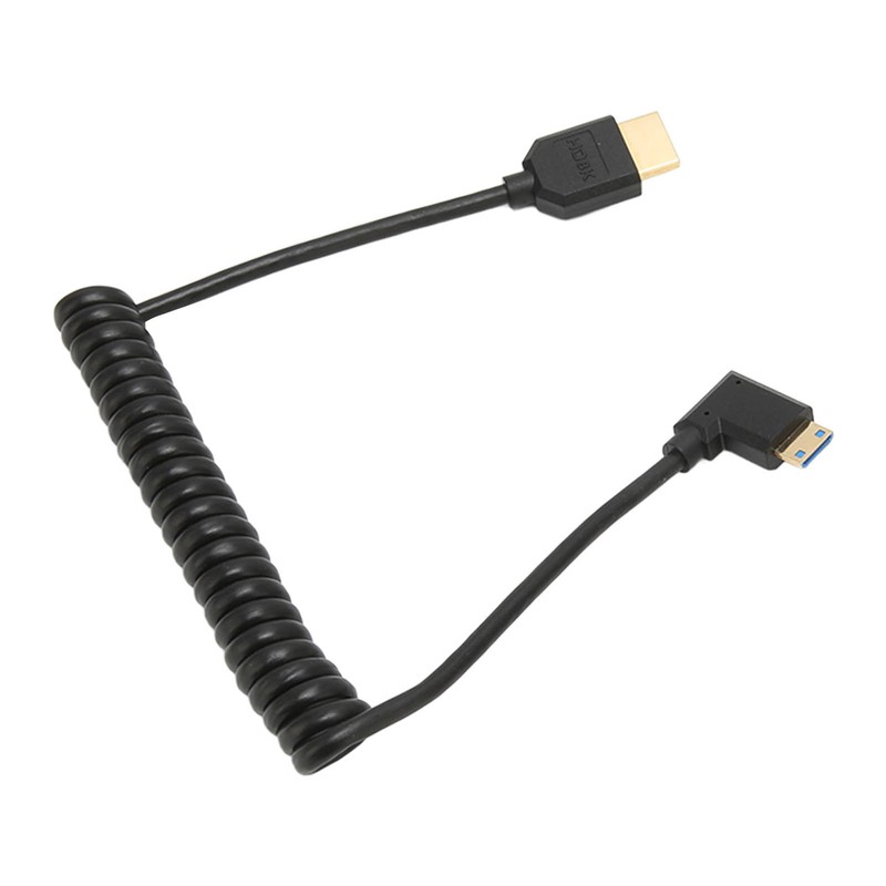 HD Multimedia Interface Cable 8K 48Gbps Right Elbow Mini HD