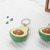 LEEINTO Avocado Keychain Stress Reliever Avocado Massage Beads Keychain Funny