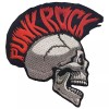 Black Ball Corp. Punk Rock Skull - Embroidered Patch -