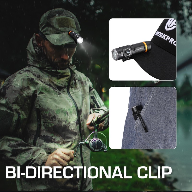 EverBrite Mini Flashlight, Rechargeable Flashlight with USB C Cable, 5