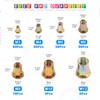Glarks 230Pcs M3 M4 M5 M6 M8 M10 M12 Half
