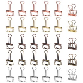 MCYCAXI 30-Pack Metal Wire Binder Clips (Medium Size) - Hollow Paper Clips for Paperwork, Crafts, Sewing, Office & School Supplies - Multicolor - Ideal for Kids, Teachers, Organizing, and Gift Giving