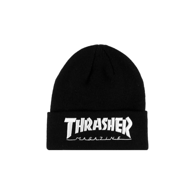 Slasher 064 Men's Knit Cap Beanie, Black, Free size
