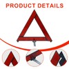 DEZP 1 x Warning Triangle Car Warning Triangle Motorcycle Breakdown