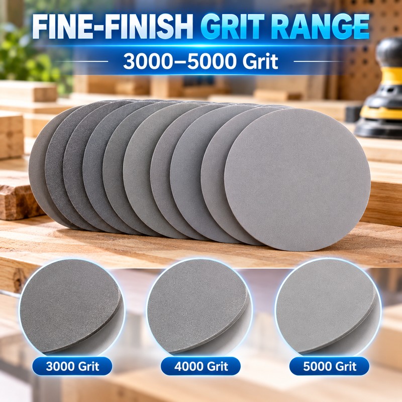 5 Inch Wet Dry Sanding Discs for Fine Finishing –