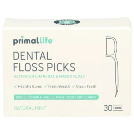 Primal Life Organics Floss Dental Bamboo Charc 30 Ea