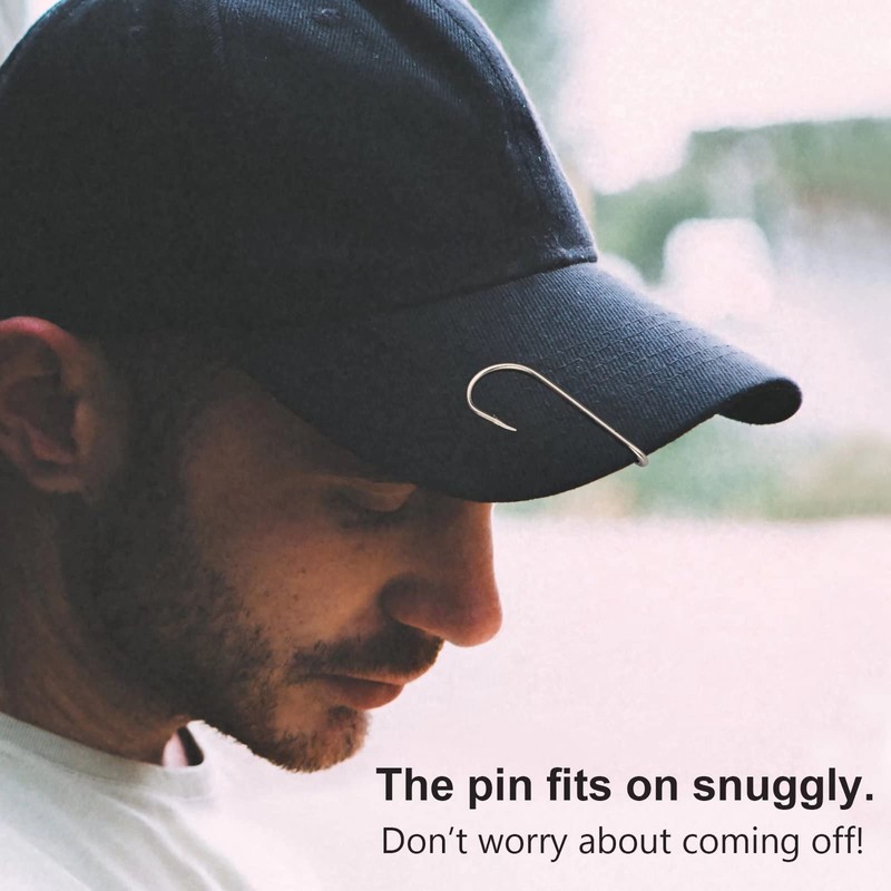 THKFISH Fishing Hooks Hat Pins for Fishing Hat Hook Clip