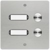 GROTHE 55502 Bell Push Button with Name Plate Stainless Steel