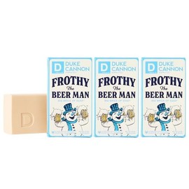 Duke Cannon Supply Co. Duke Cannon Supply Co. Big Brick of Soap Bar for Men Holiday Edition - Frothy the Beer Man (Woodsy Sandalwood Scent), 10 oz. (3 Pack)