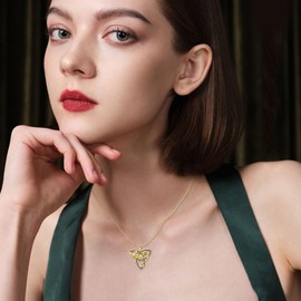 YFN Cat/Ladybird/Unicorn/Penguin Necklace 925 Sterling Silver Animal Pendant Fashion Jewellery Gifts for Women Girls, Sterling Silver, No Gemstone