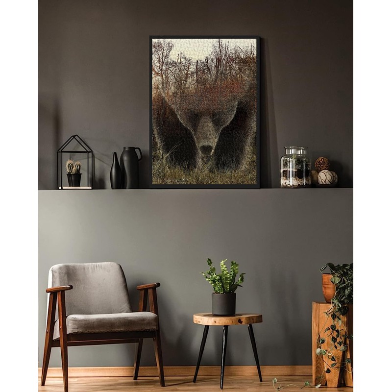 Animal Bear Jigsaw Puzzles for Adult 1000 Piece, Difficult Hard