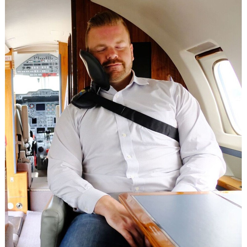 NapAnywhere Award Winning Alternative Head Support Travel Pillow Blue