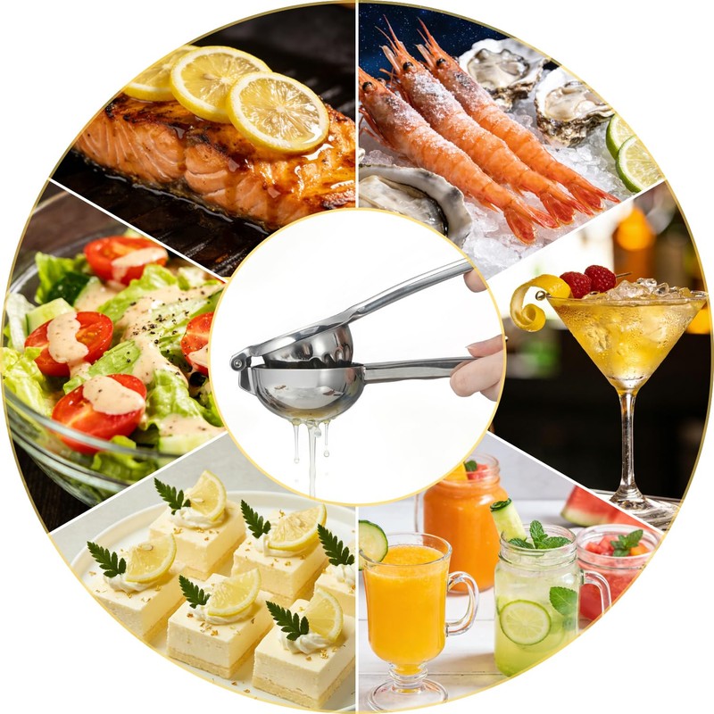 Sopito 304 Stainless Steel Lemon Squeezers Seedless Juicing for Kitchen