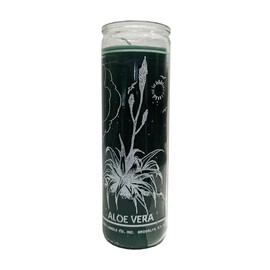 Aloe Vera (Savila) Green Perfumed Pillar Candle