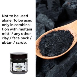 Yauvanya Activated Charcoal Powder - 75 gms | Face Mask | Skin Detox