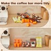 Chunful Acrylic Coffee Pod Holder with Lid Slanted Clear Capsule