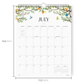 Jotsome Wall Calendar 2025-2026, Academic Monthly Wall Calendar From July 2025 to December 2026 11.2x14.2 inch Wall Decoration for Home and Office, Easy Planning(Florals)