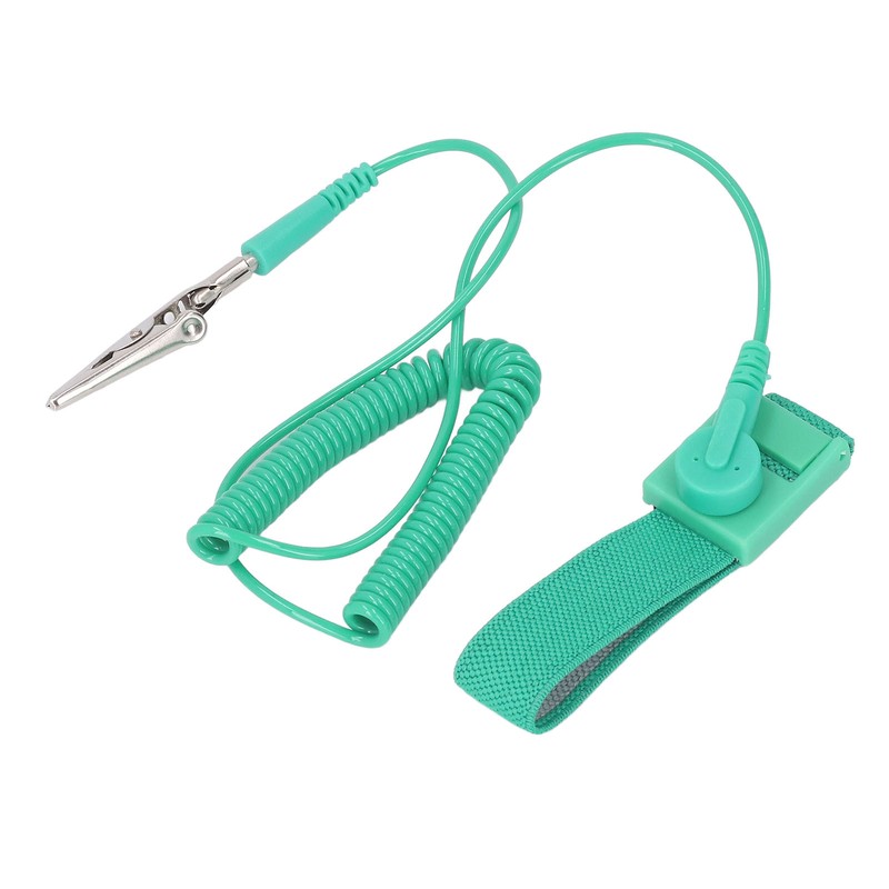 10Pcs Anti Static Wrist Strap PU Adjustable 1MΩ Resistor Long
