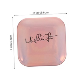 Baluue Face Highlighter Powder Palette Shimmer Glitter Contouring Makeup Tray for Compact Face Powder for Highlighting and Enhancing Features