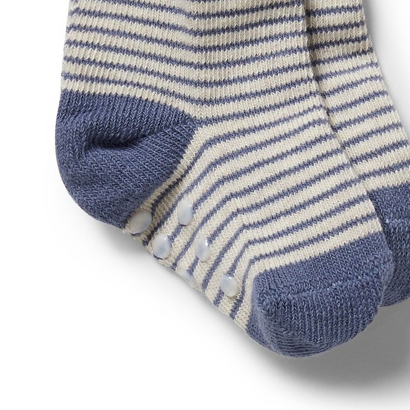 Wilson & Frenchy Organic 3 Pack Baby Socks - Rain