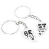 Best Friend Forever Keychain Love Jewelry Split Heart Key Ring