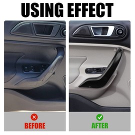 Jerbor Left Side Door Handle for Ford Fiesta 2011-2020 Power Windows Type