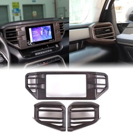 Car Center Console Air Outlet Cover Kit Compatible with Toyota Tundra 2022 Sequoia 2023 Center Console Side Air Outlet Trim Cover Center Console Air Outlet Vent Panel Decor Frame Protect Accessories