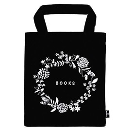 moses. 82698 libri_x Bookbag Flowers Carry Bag 100% Cotton for Book Lovers