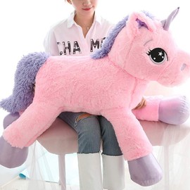sofipal Giant Unicorn Stuffed Animal Toys,Large Pink Unicorns Plush Pillow Cushion for Birthday,Valentines,Bedroom 43"