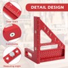 3D Multi Angle Measuring Ruler, 3D Hole Position Layout Drawing